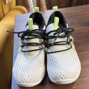 Vionic Sneakers - White and Black with Lime Accents